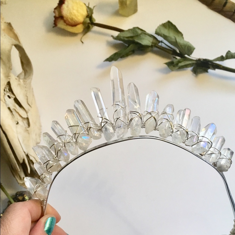 Opal Aura Crystal Crown
